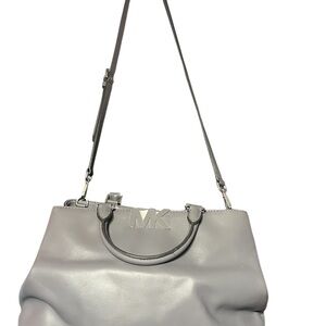 Michael Kors Gray Shoulder Bag with Contemporary Design